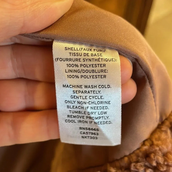 NWT 14th and Union dusty rose fuzzy sherpa  woman’s jacket - Picture 10 of 11